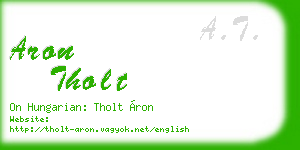 aron tholt business card