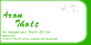 aron tholt business card